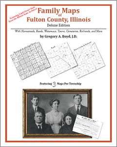 Family Maps Fulton County Illinois Genealogy IL Plat  