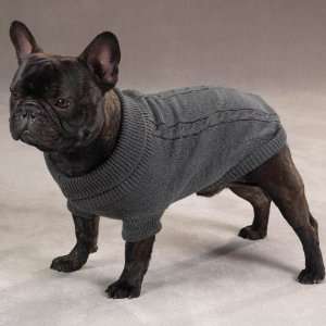Classic Cable Knit Dog Sweater   Small 