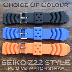 PU DIVERS WATCH Strap for a SEIKO Dive Z22 / CITIZEN Divers Watch 
