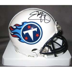 Eddie George Tennessee Titans NFL Hand Signed Mini Football Helmet