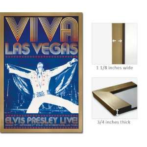  Framed Elvis Presley Viva Las Vegas Poster Fr Pas0198: Home & Kitchen