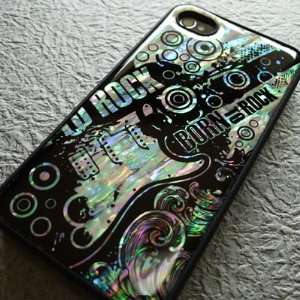   Case Made of Mother of Pearl   Born to Rock Cell Phones & Accessories