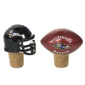 Pack of 8 NFL Baltimore Ravens Wine Bottle Cork Stoppers:  