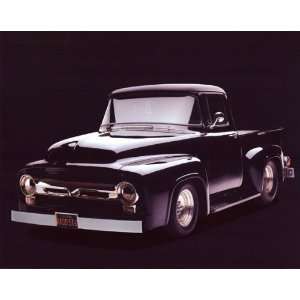  1956 Black Ford F100 Pickup Truck   Photography Poster 