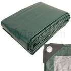   Heavy Duty Poly Canopy Tent Boat RV or Pool Cover Tarp in Green/Black