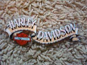 New Harley Davidson Tan Banner Window Decal Sticker  