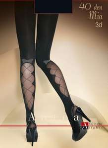 Ladies 3D Unique Patterned Tights Hosiery 40 DEN + FREE P&P in EUROPE 