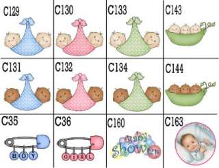15 BABY SHOWER MAGNETS FAVORS PERSONALIZED  