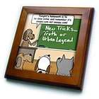   Times Funny God Cartoons   Teaching Old Dogs New Tricks   Framed Tiles