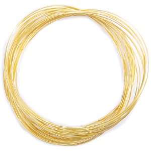   Gold Plated Memory Wire Oval Bracelet .35 Oz/Pkg: Home & Kitchen