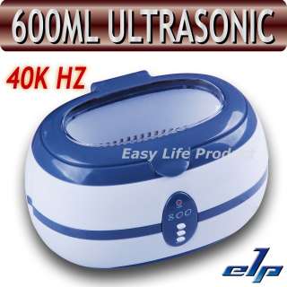   Ultrasonic Cleaner 600ml 42KHz Jewellery Dental Watch Coin Metal 240V