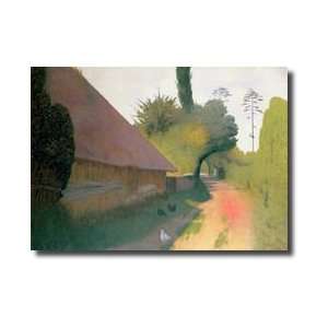   Barn With The Great Thatched Roof 1911 Giclee Print