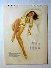 Authentic June 1948 Varga Pinup Calendar Gorgeous Flirtatious