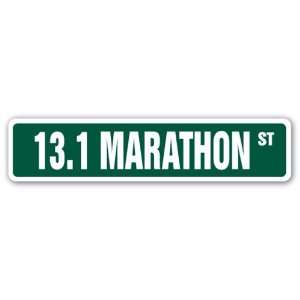  13.1 MARATHON Street Sign runner shoes jog jogging run 