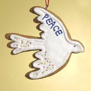  3.5 Colorful Peace Dove Cookie With Icing Christmas 