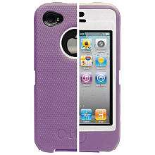 Defender Case for iPhone 4   White/Purple   OtterBox   