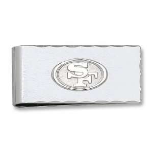   49ers Sterling Silver 7/8 Inch X 2 Inch Money Clip