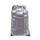 Two Lumps of Sugar Houndstooth Black White Laundry Bag