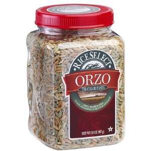  RiceSelect Orzo Tri Color Pasta, 32 oz, 4 ct (Quantity of 