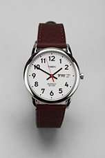 Timex Brown Leather Easy Reader Watch