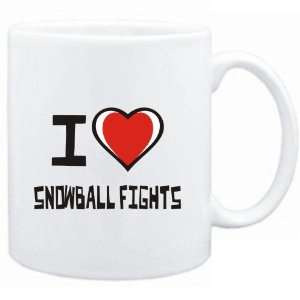    Mug White I love Snowball Fights  Hobbies