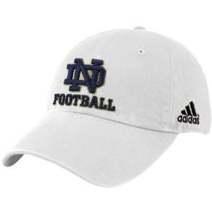  adidas Notre Dame Fighting Irish White Slouch Hat: Sports 