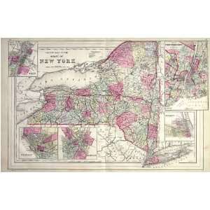 County and Township Map of the State of New York