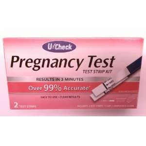 Pregnancy Test Results in 3 Minutes U Check Over 99% Accurate 2 Test 