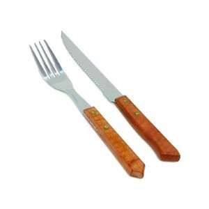  MASTER CHEF 12 Piece Steak Knife & Fork Set: Kitchen 