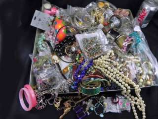 Huge 12 Lbs Estate Mixed Costume Jewelry Wear Sell Vintage 70s to 