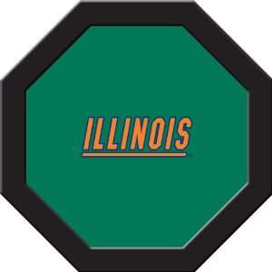  Illinois Fighting Illini Game Table Felt   43 Round 