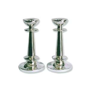  Sterling Silver Shabbat Candlesticks in Modern Style: Home 
