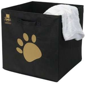 Dog Pet Toy Box Storage Bin Black:  Kitchen & Dining