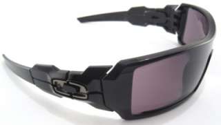 New Oakley Sunglasses Oil Rig II Polished Black wBlack Warm Grey 03 