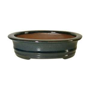   Bonsai Tree Pot   Ceramic Glazed   8 inch: Patio, Lawn & Garden