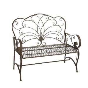 Midwest CBK Rustic Bench With Scalloped Back Patio, Lawn 