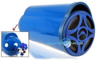   NOS8 +2YR WARNTY NEW CAR 8 BLUE NITROUS OXIDE NOS 600W TUBE SUBWOOFER