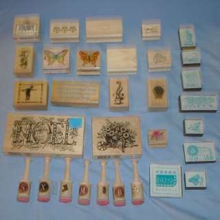Stampin Up Sets Lot Rubber Stampers Ink Pads Thirty One Obverse