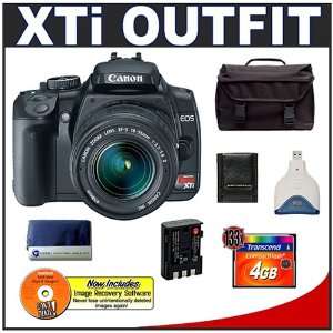 Canon Digital Rebel XTi 10.1MP Digital SLR Camera (Black) + Canon EF S 