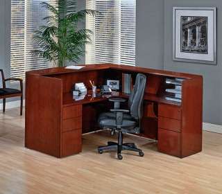 material price of the 5pcs reception office desk set will