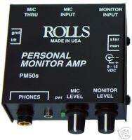 Rolls PM50s Personal Monitor Amplifier System Auth Deal  
