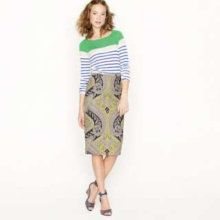   pencil skirt in sovereign paisley   pencil   Womens skirts   J.Crew
