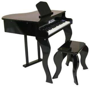 New Schoenhut Kids 37 Key Elite Baby Grand Piano Black  