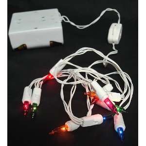   Operated Multi Color Christmas Lights With White Wire: Home & Kitchen