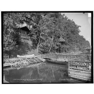  A Private dock,basin,Green Island,Lake George,N.Y.: Home 