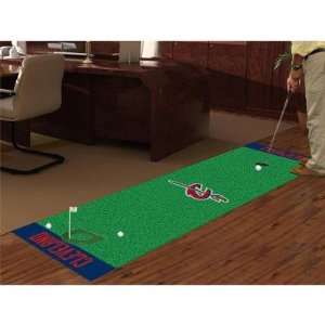 FANMATS Cleveland Cavaliers Putting Green Area Rug   24in x 96in 