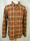 Mens GH Bass Earth Explorer Shirt Red Brown Check Extra Large NEW TAGS 