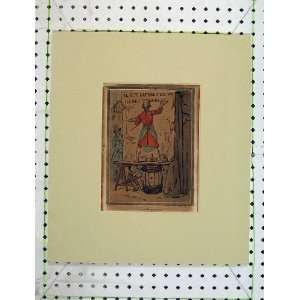   : C1800 Hand Coloured Man Painting Wall Street Artist: Home & Kitchen