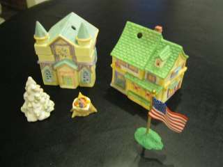 Lot 5 figurines Easter Village house Precious Moments  