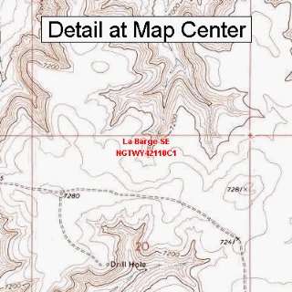  USGS Topographic Quadrangle Map   La Barge SE, Wyoming 